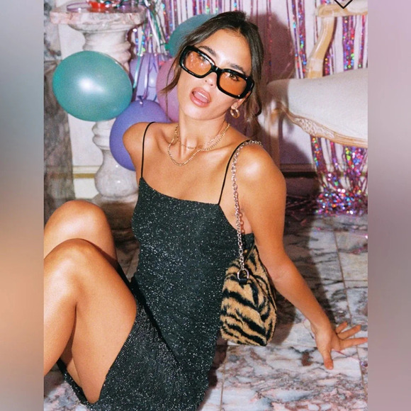 New*Princess Polly Black Simmering Ruched Bodycon Mini Dress 6 - Picture 15 of 15